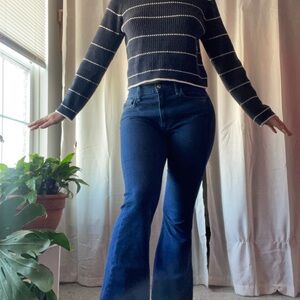 Hudson Jeans Dark Blue Flare Leg